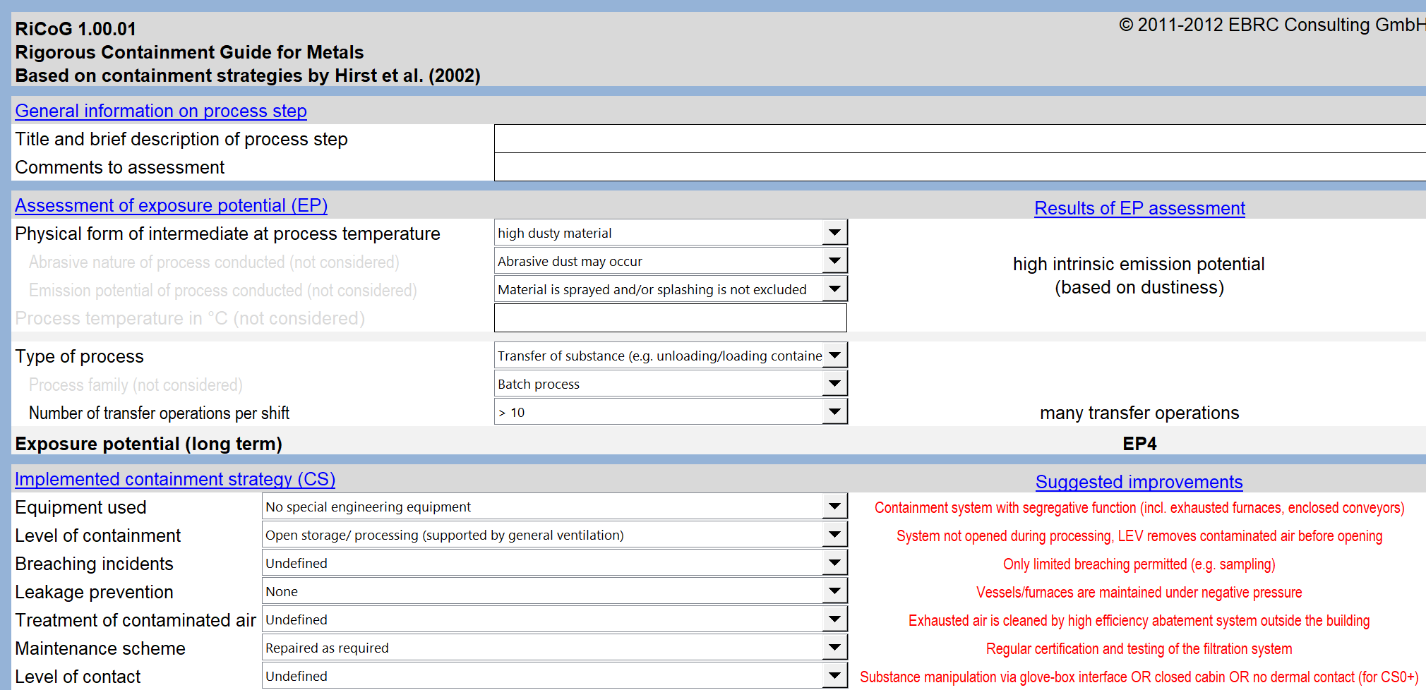 Showcase of MEASE 2 User Interface